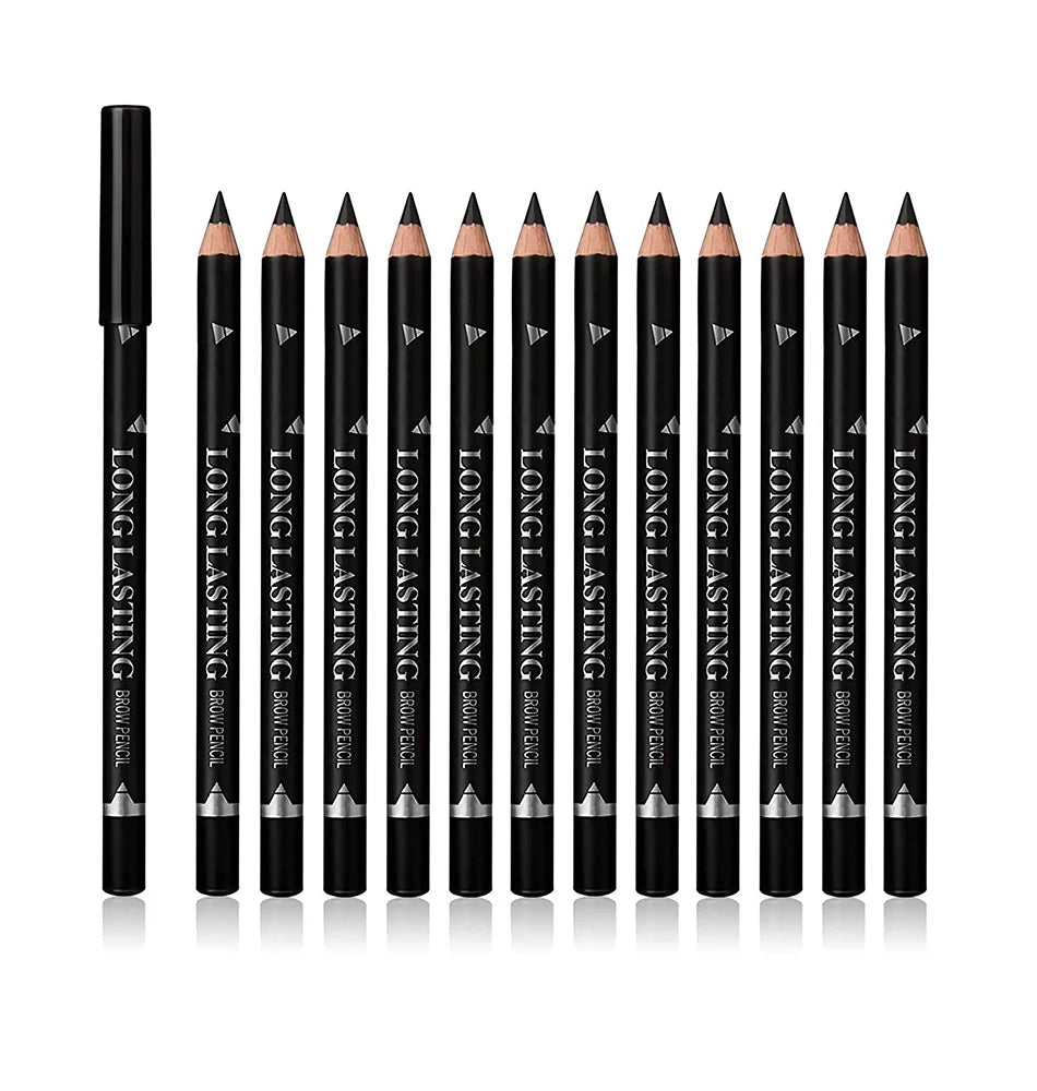 6/12Pcs Waterproof Eyebrow Pencil Set – Professional Eye Makeup Tool