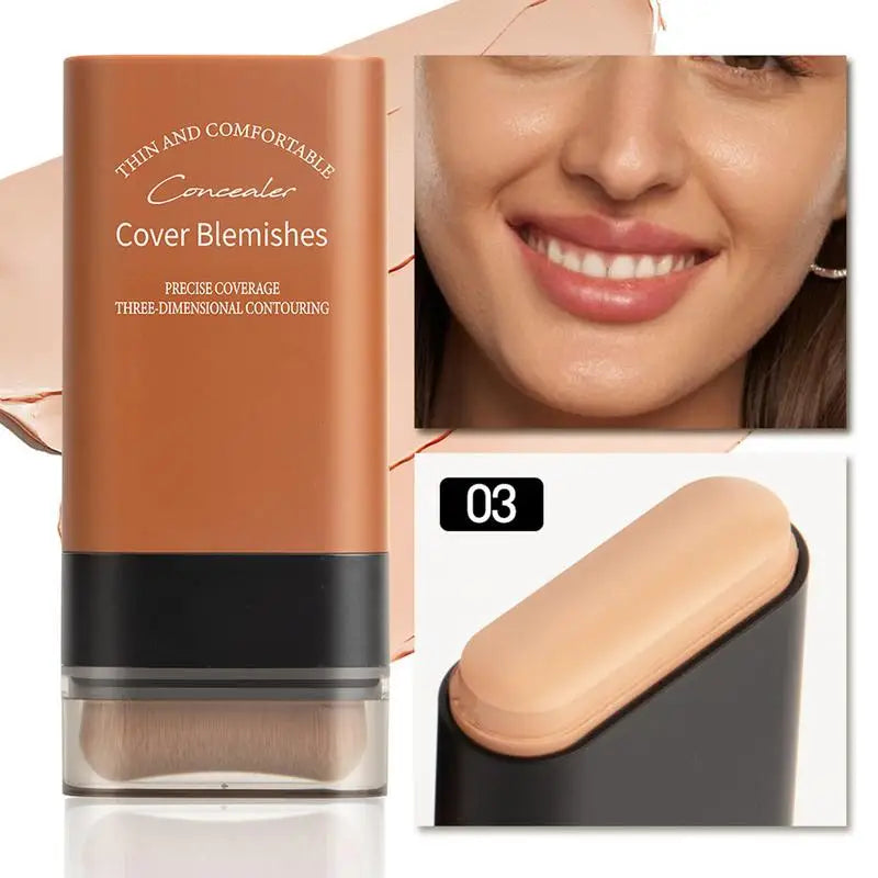 Matte Foundation Cream Stick – Full Coverage & Oil-Control Makeup