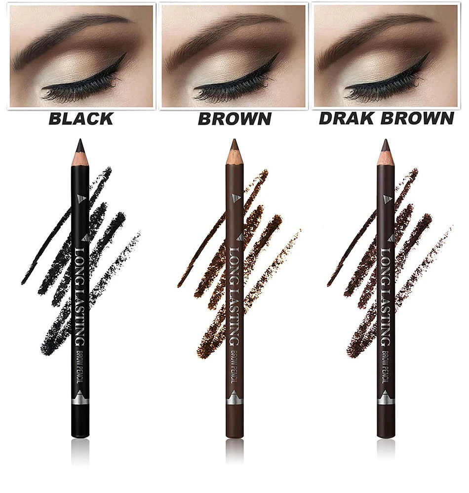 6/12Pcs Waterproof Eyebrow Pencil Set – Professional Eye Makeup Tool