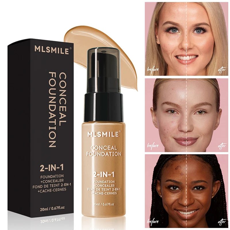 Full-Coverage Matte Foundation – Long-Lasting & Waterproof