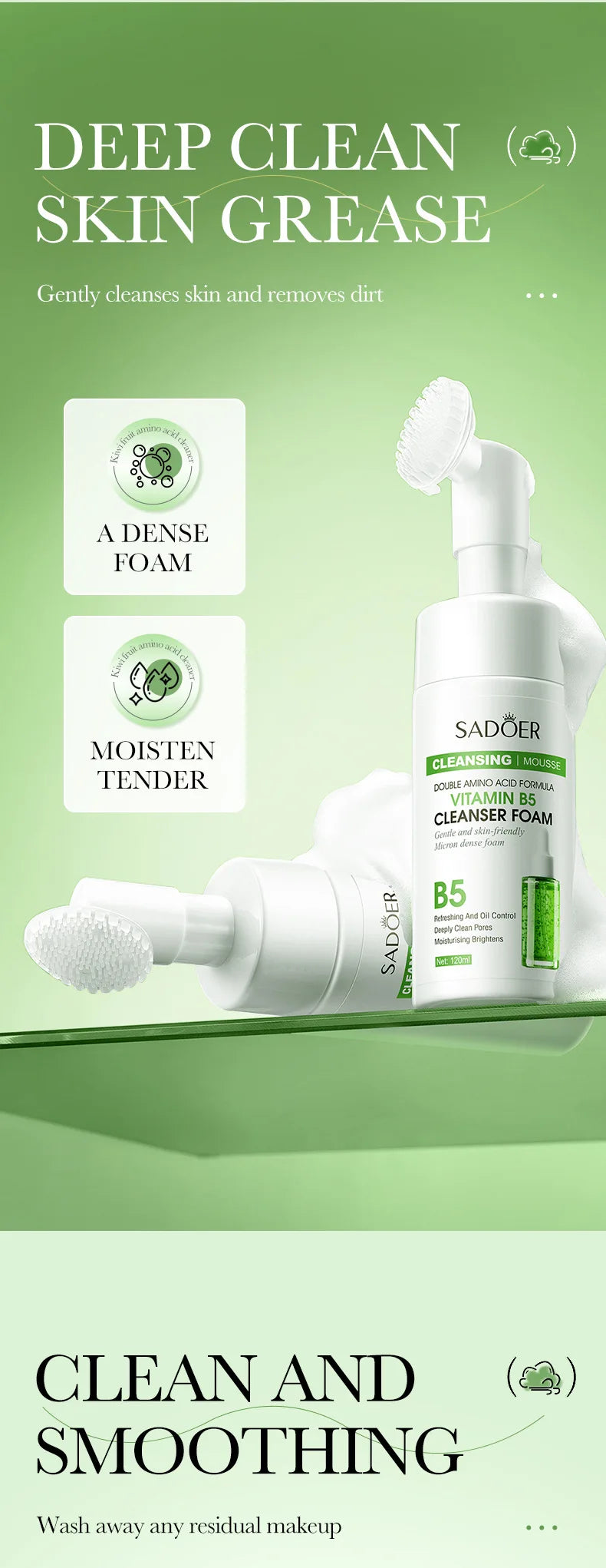 SAODER Q10 Vitamin C Facial Cleanser