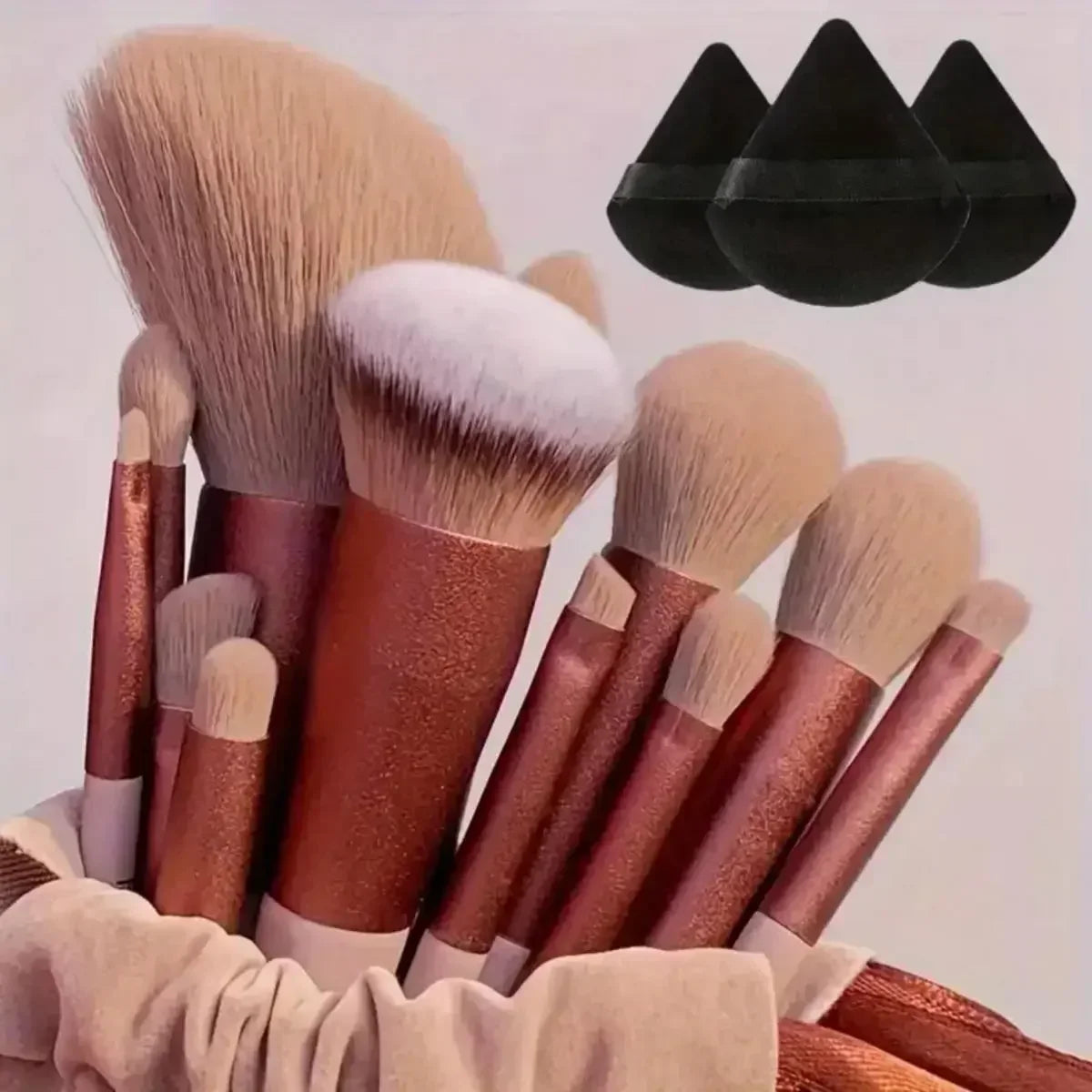 13pcs Premium Synthetic Makeup Brush Set – Soft & Cruelty-Free