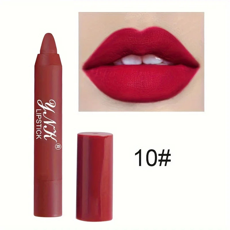 Nude Series Velvet Matte Lipstick Pencil – Long-Lasting & Waterproof