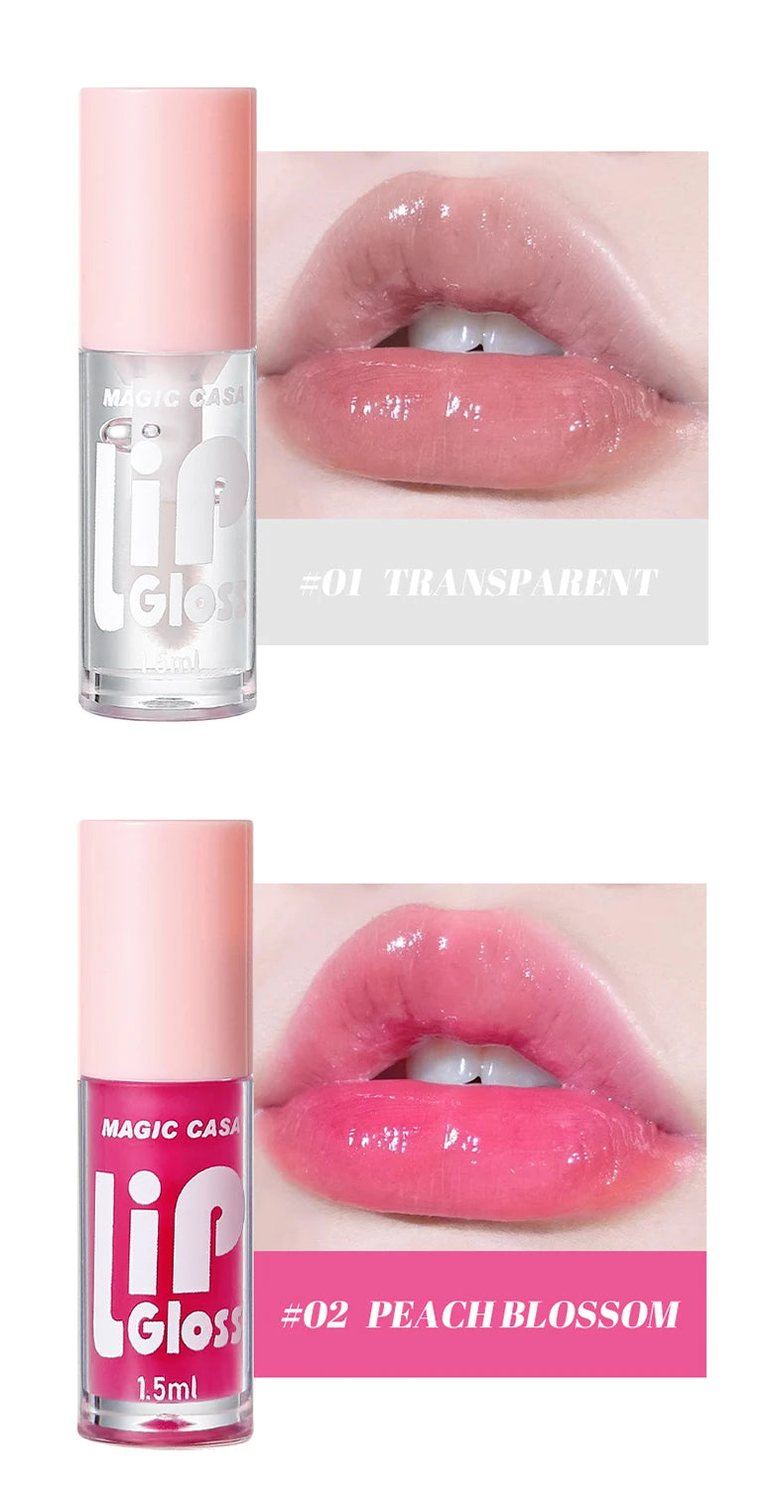 MAGIC CASA 6pcs Hydrating Jelly Lip Oil – Long-Lasting & Moisturizing