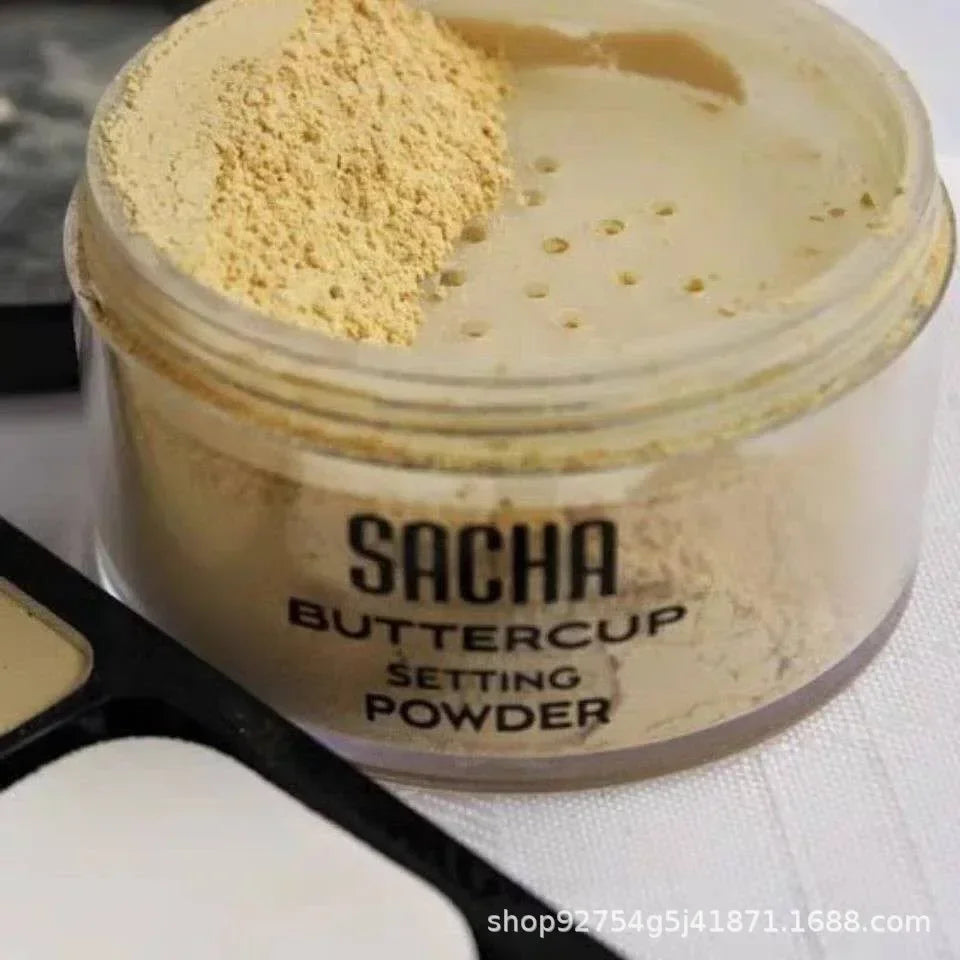 Sacha Buttercup Setting Powder – Translucent Loose Powder for Flawless Finish