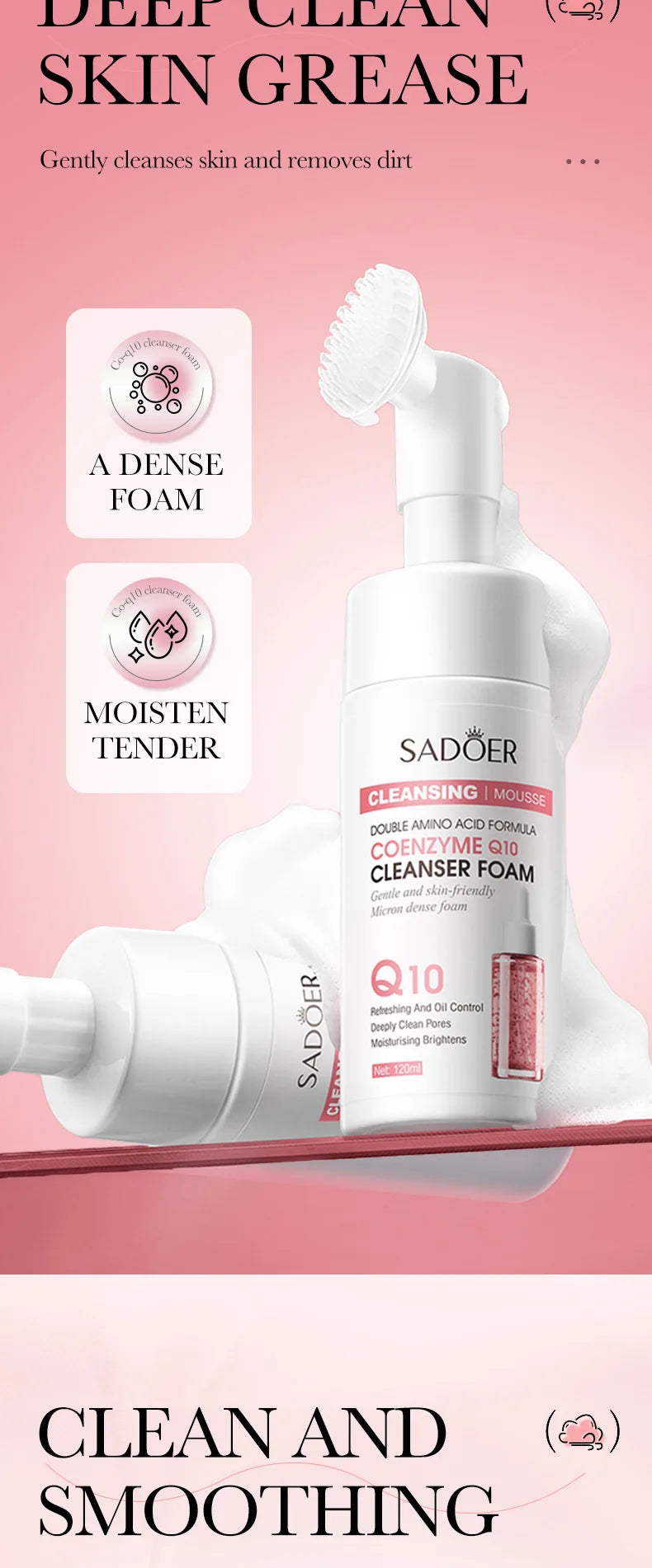 SAODER Q10 Vitamin C Facial Cleanser