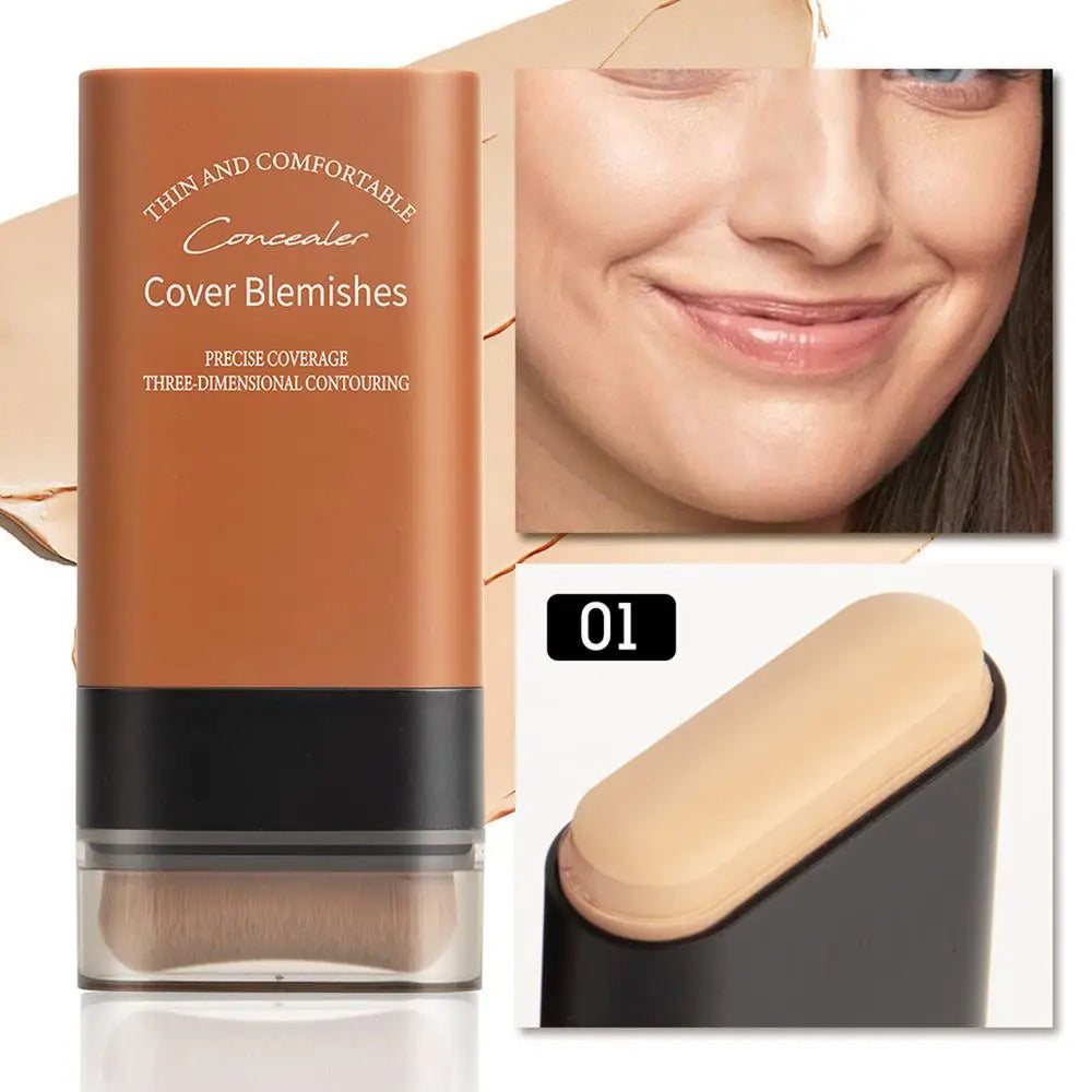 Matte Foundation Cream Stick – Full Coverage & Oil-Control Makeup