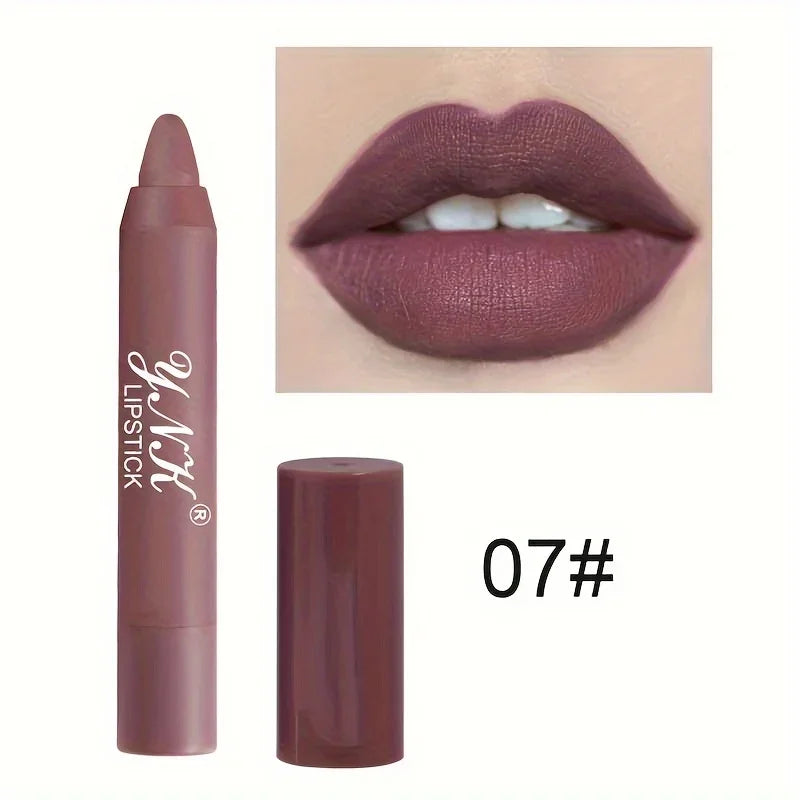 Nude Series Velvet Matte Lipstick Pencil – Long-Lasting & Waterproof