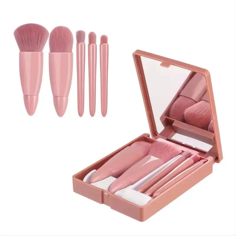 5pcs Travel Size Makeup Brushes Set