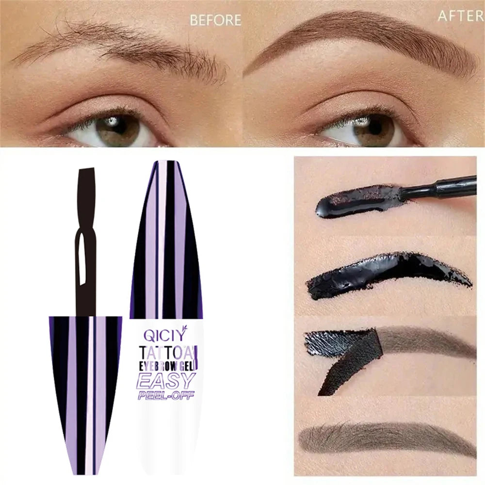 Lasting 3 Days Tattoo Eyebrow Gel Cream – Smudge-Proof & Waterproof