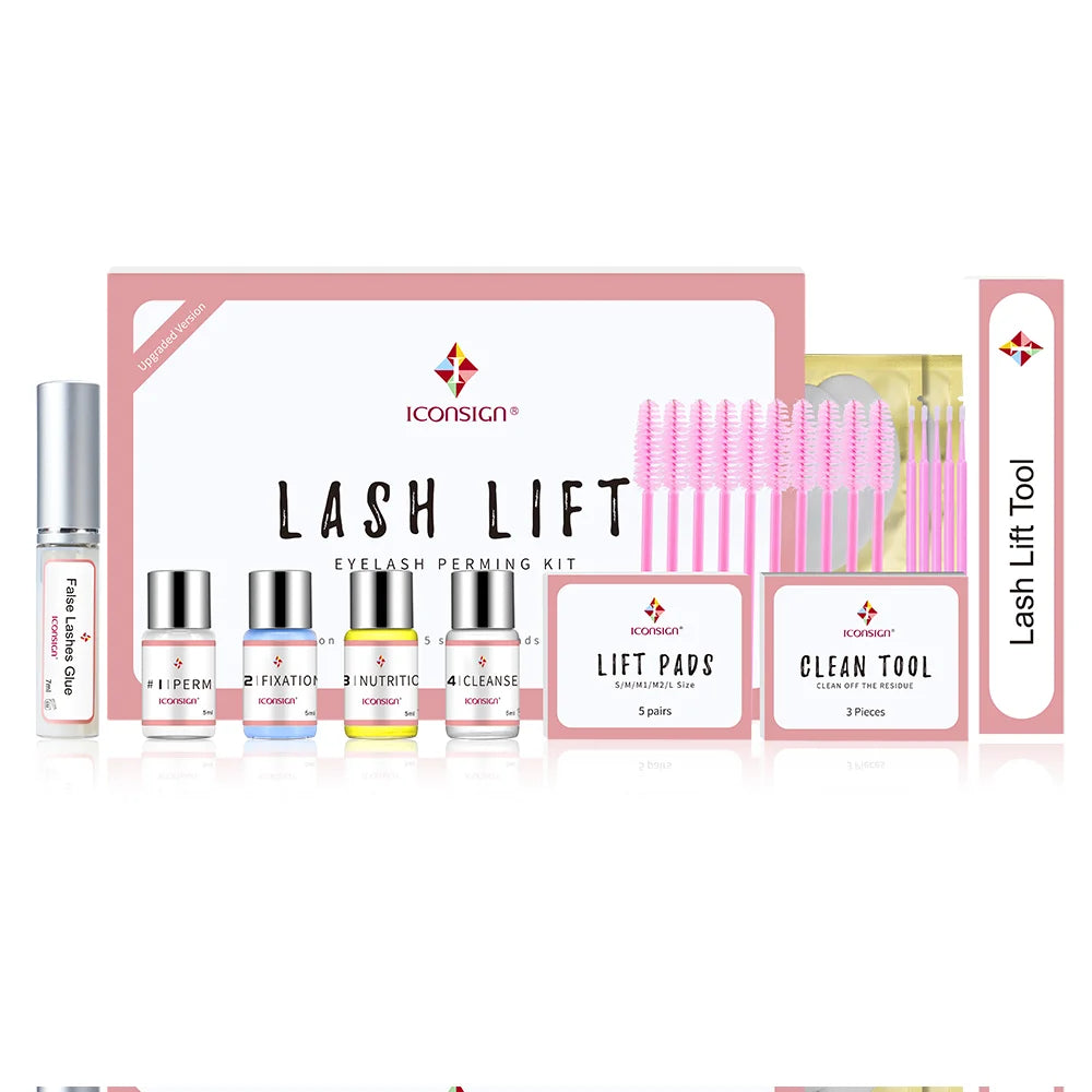 ICONSIGN Upgrade Version Lash Lift Kit – Long-Lasting Eyelash Perm