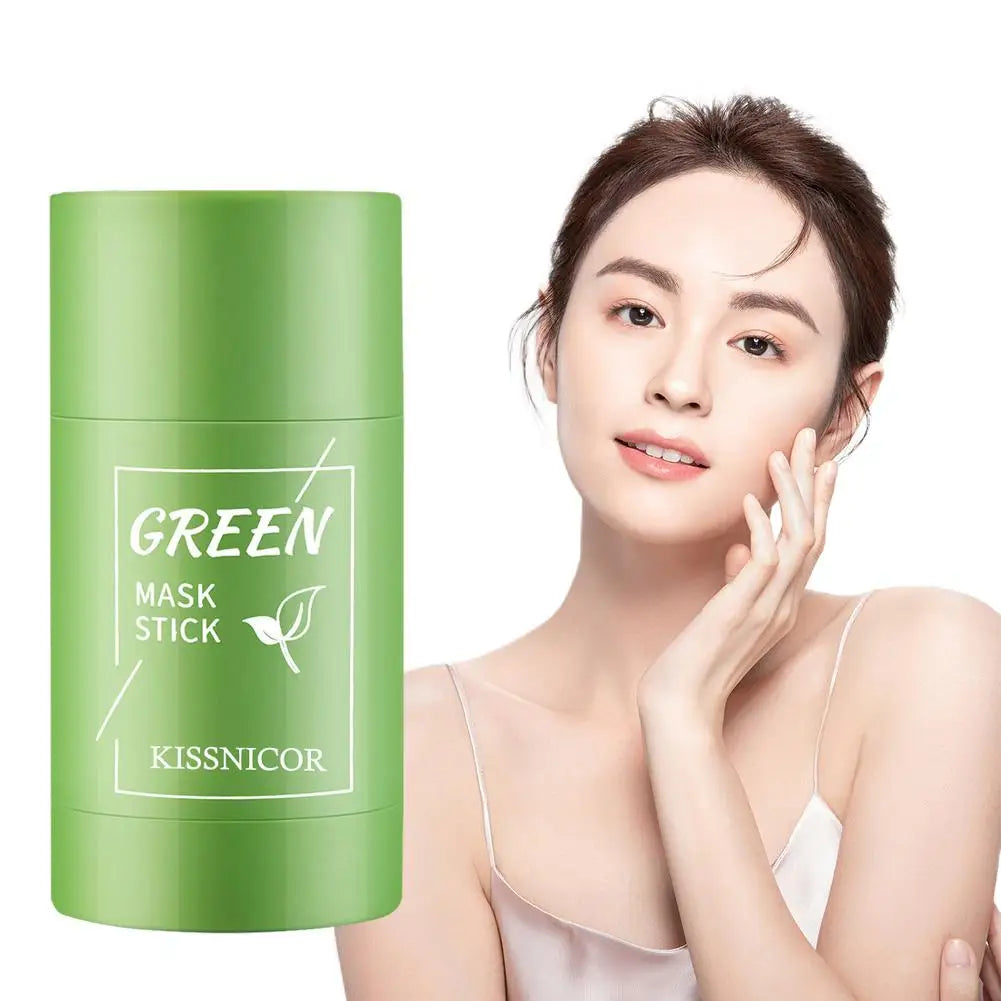 40g Green Tea Solid Mask Stick – Deep Cleansing & Pore Care