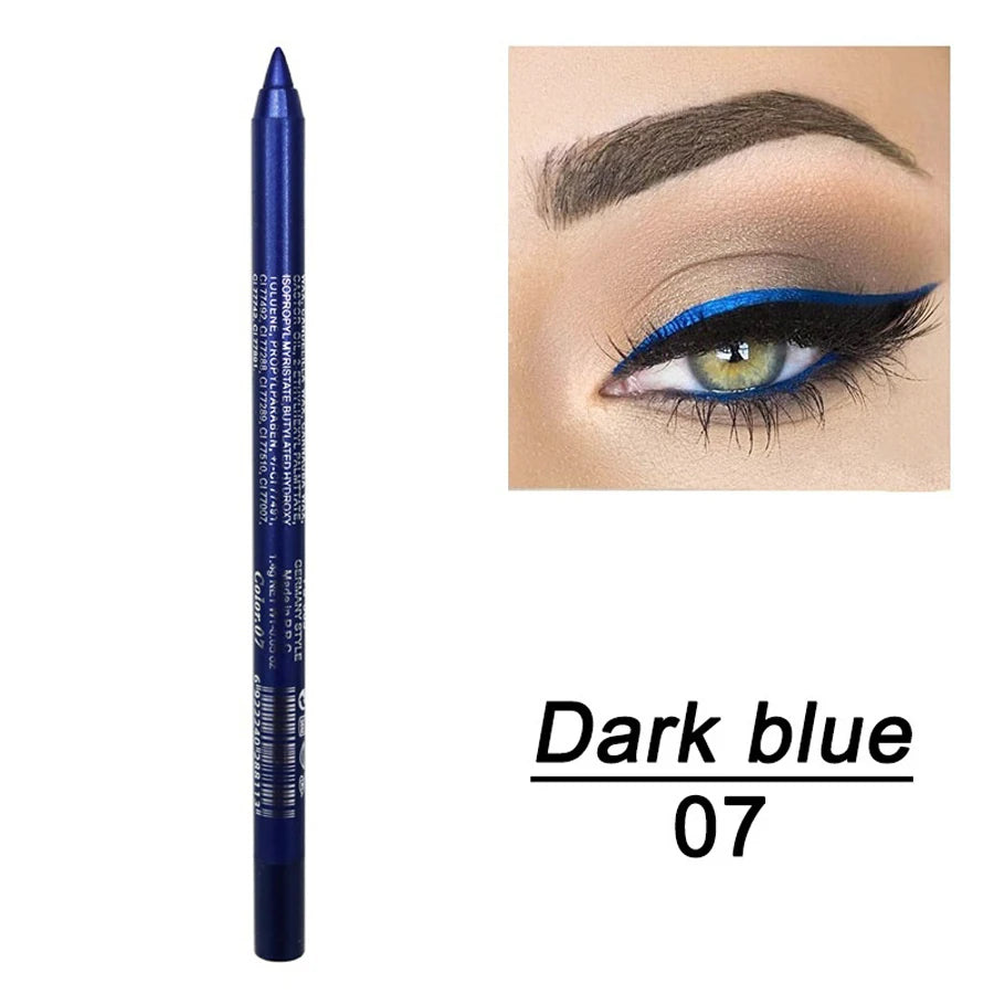 14-Color Colorful Eyeliner Pen – High-Pigment & Long-Lasting