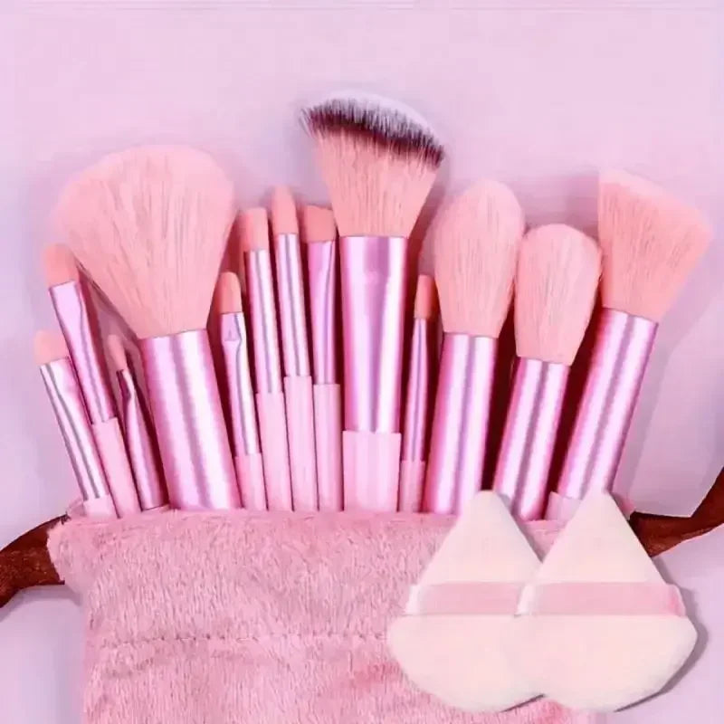 13pcs Premium Synthetic Makeup Brush Set – Soft & Cruelty-Free