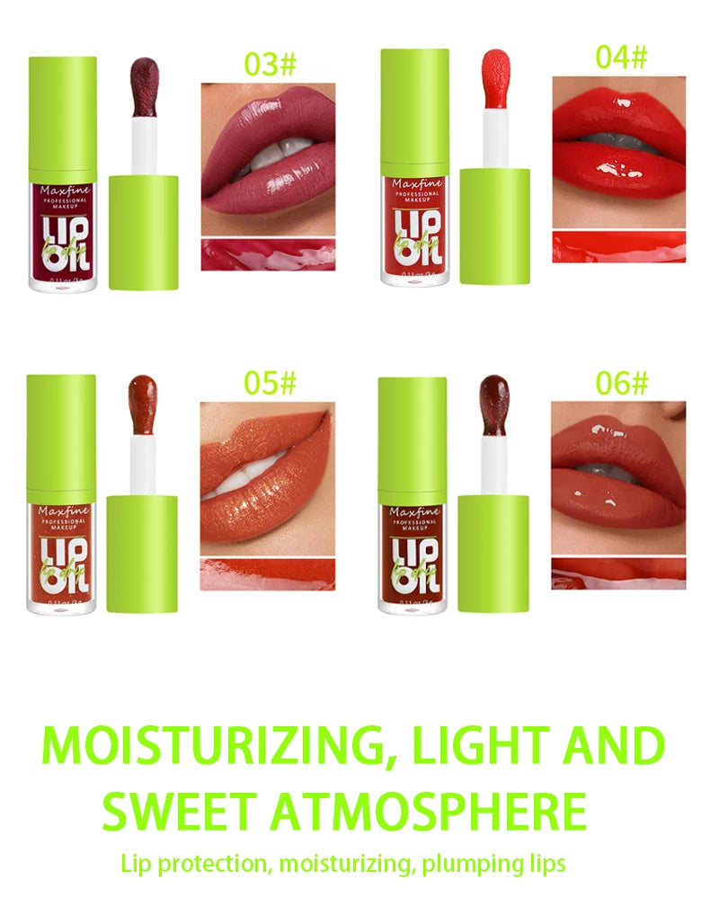 6-Tone Moisturizing Luminous Oil Lip Gloss – Hydrating & Enhancing