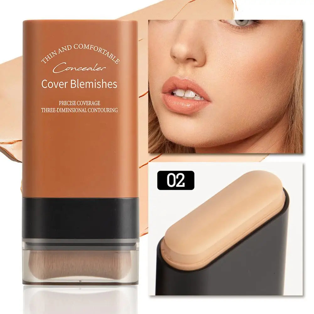 Matte Foundation Cream Stick – Full Coverage & Oil-Control Makeup