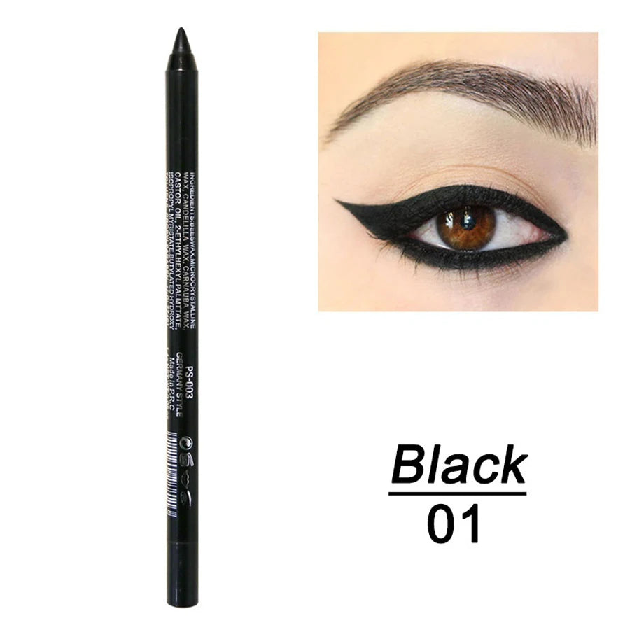 14-Color Colorful Eyeliner Pen – High-Pigment & Long-Lasting