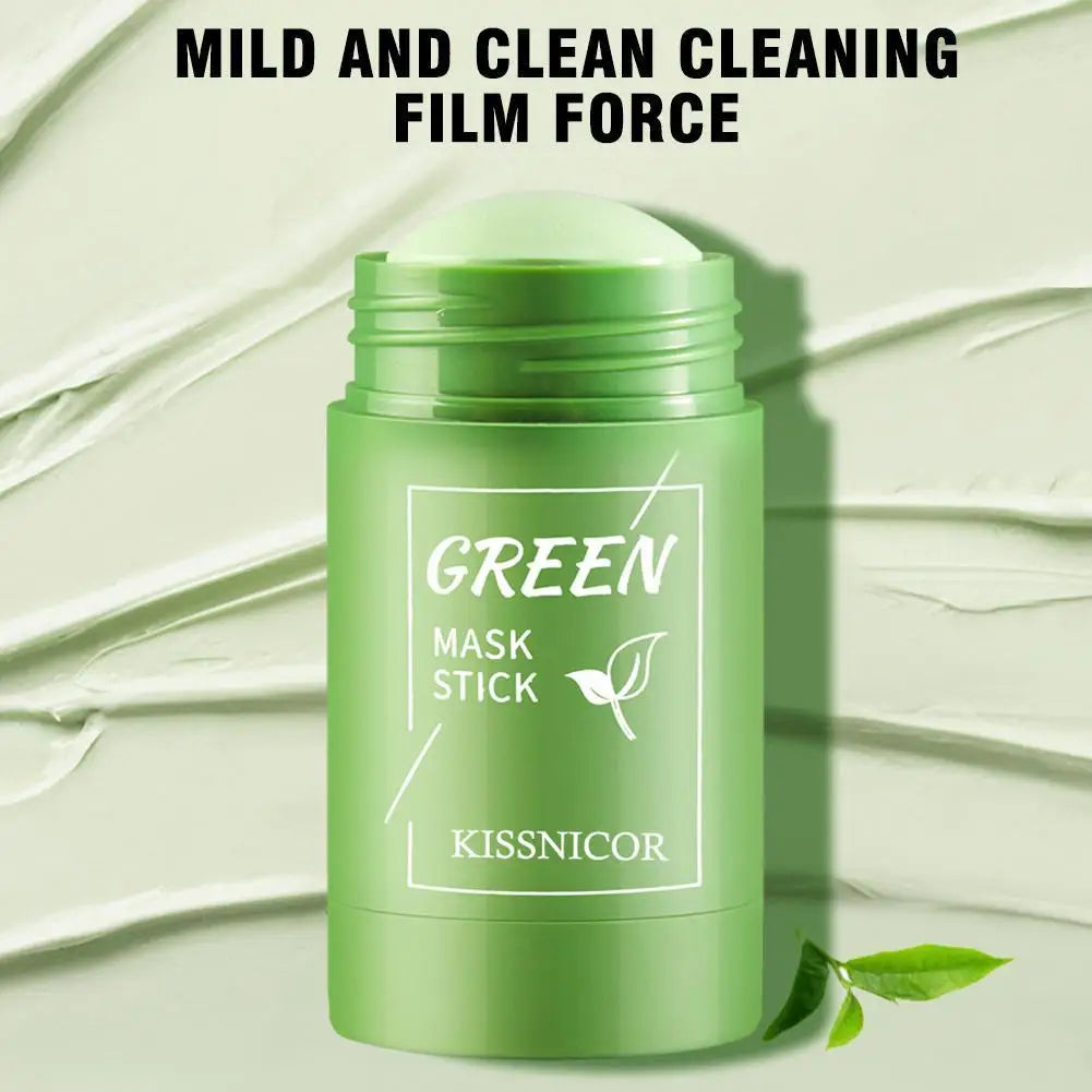 40g Green Tea Solid Mask Stick – Deep Cleansing & Pore Care