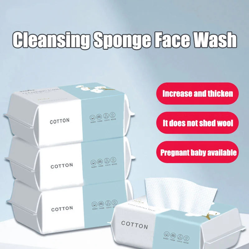 Cotton Disposable Face Towels (100pcs)