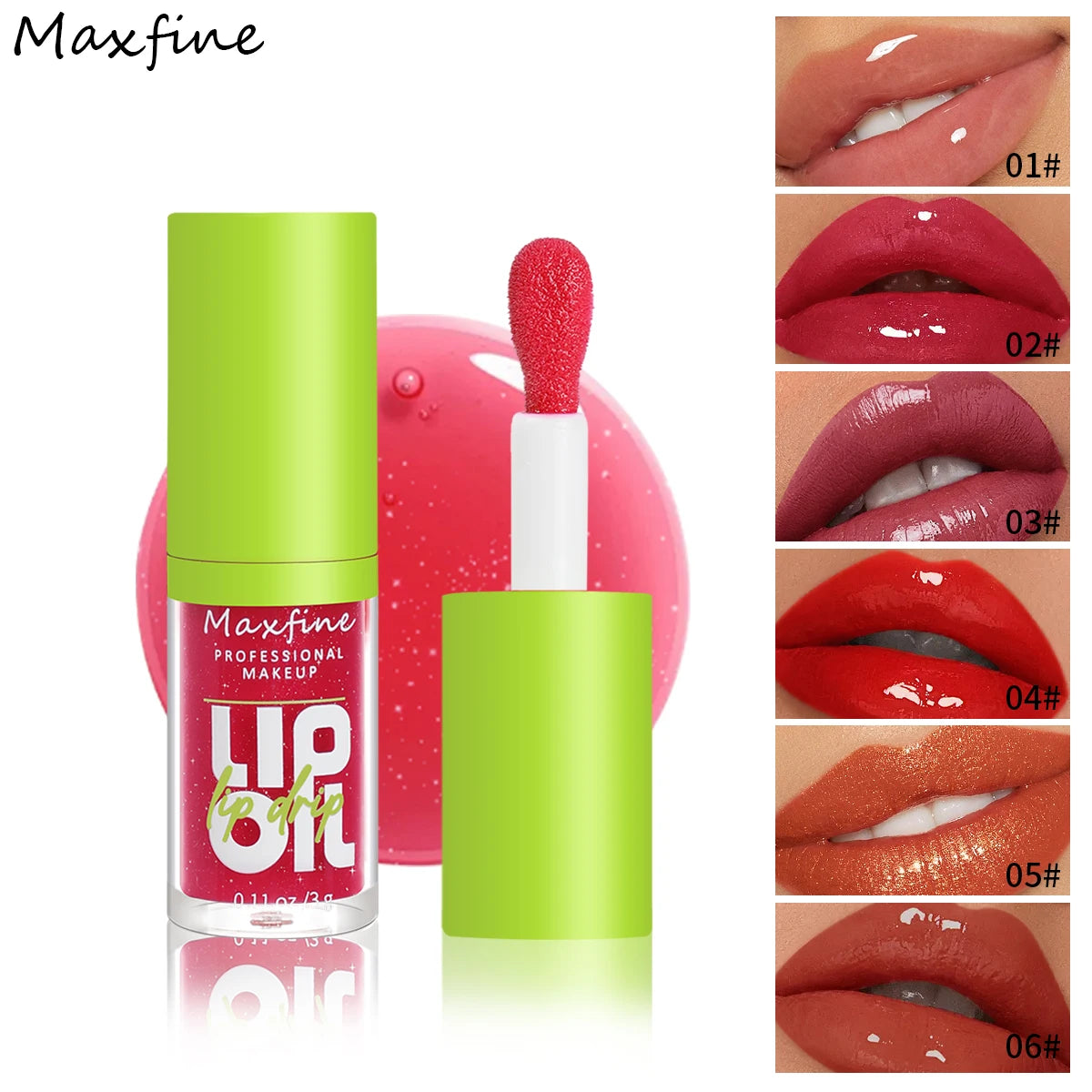 6-Tone Moisturizing Luminous Oil Lip Gloss – Hydrating & Enhancing