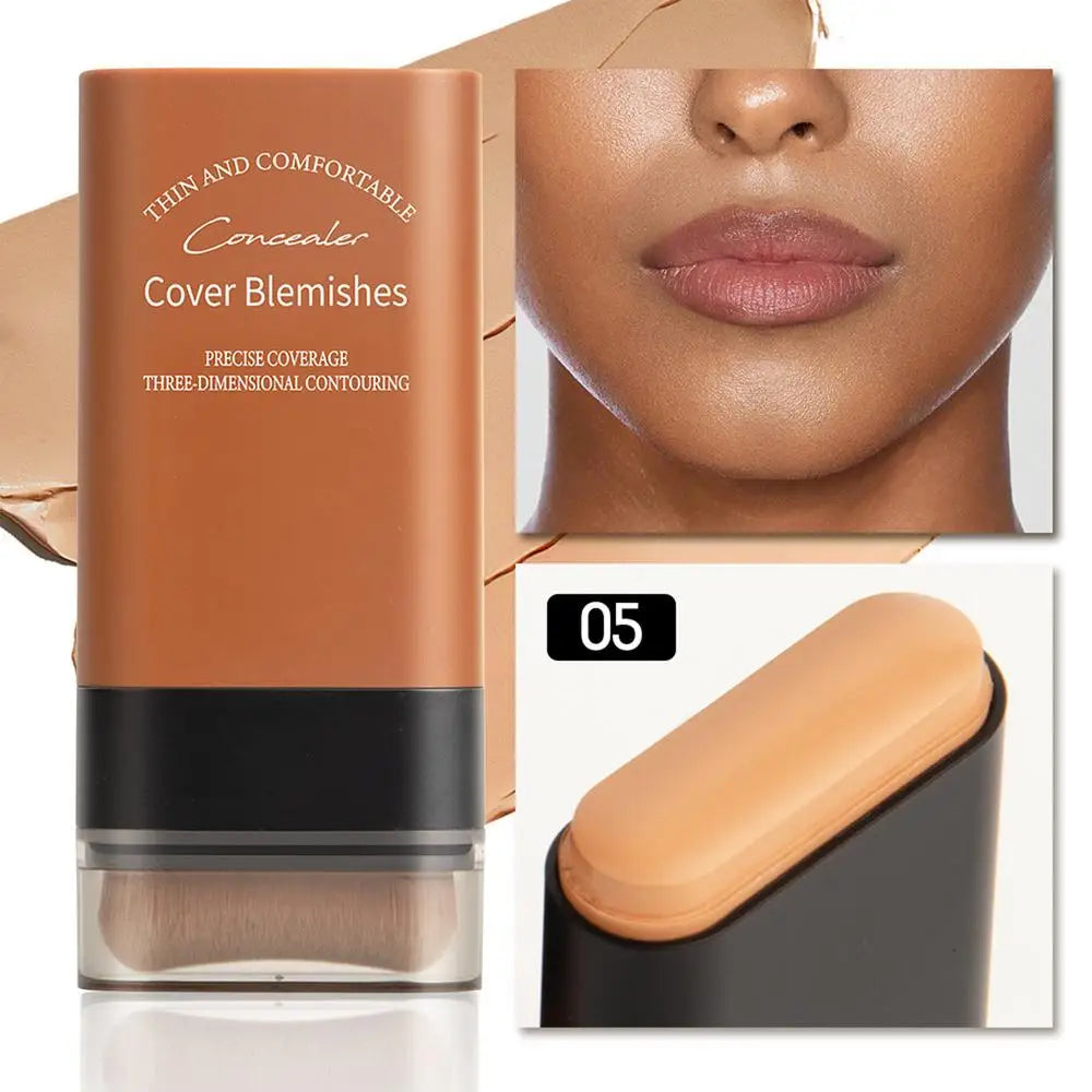 Matte Foundation Cream Stick – Full Coverage & Oil-Control Makeup