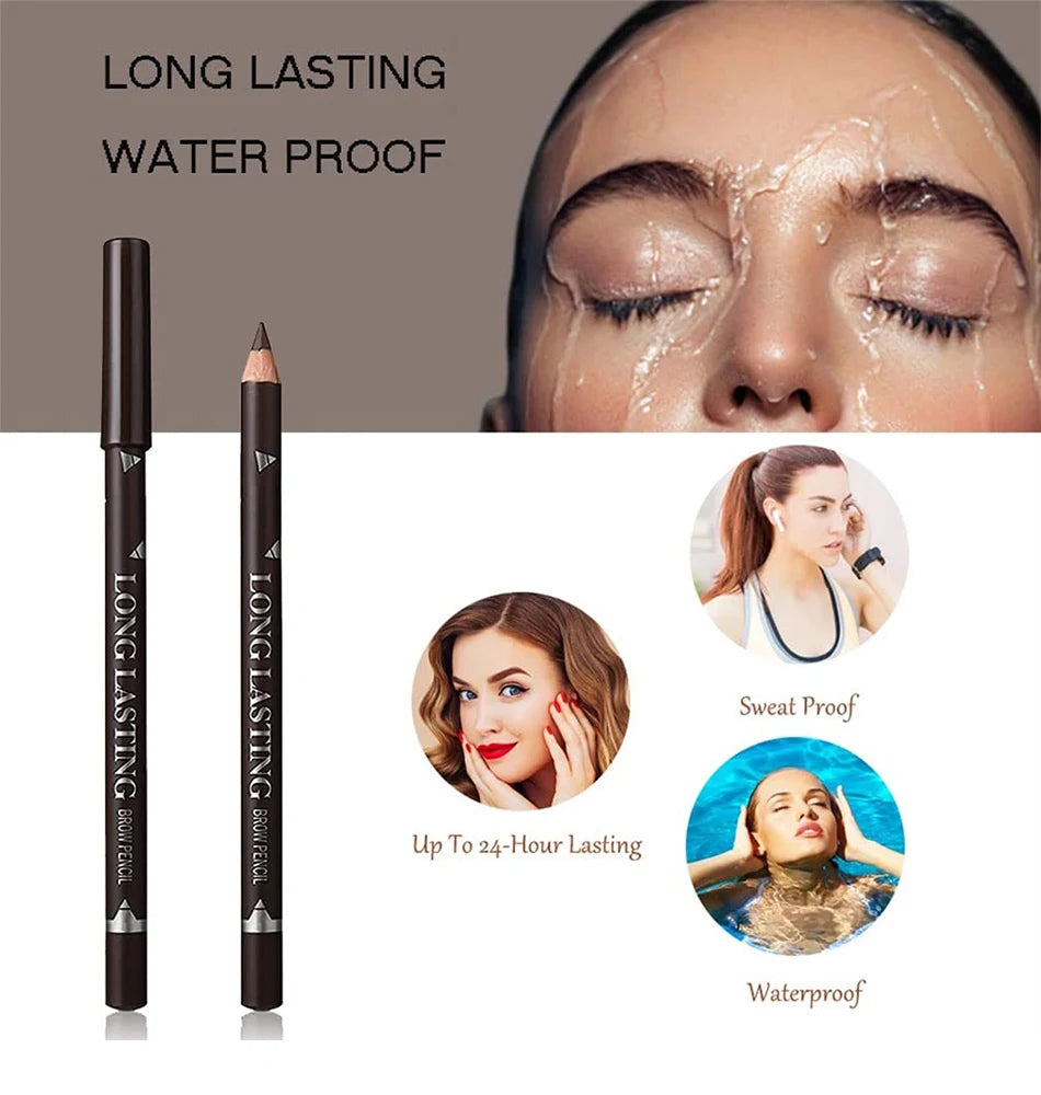 6/12Pcs Waterproof Eyebrow Pencil Set – Professional Eye Makeup Tool