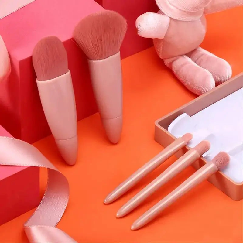 5pcs Travel Size Makeup Brushes Set