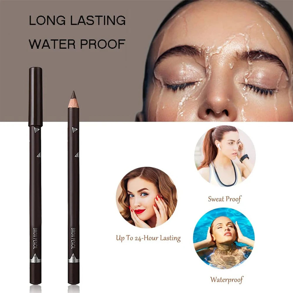 6/12Pcs Waterproof Eyebrow Pencil Set – Professional Eye Makeup Tool