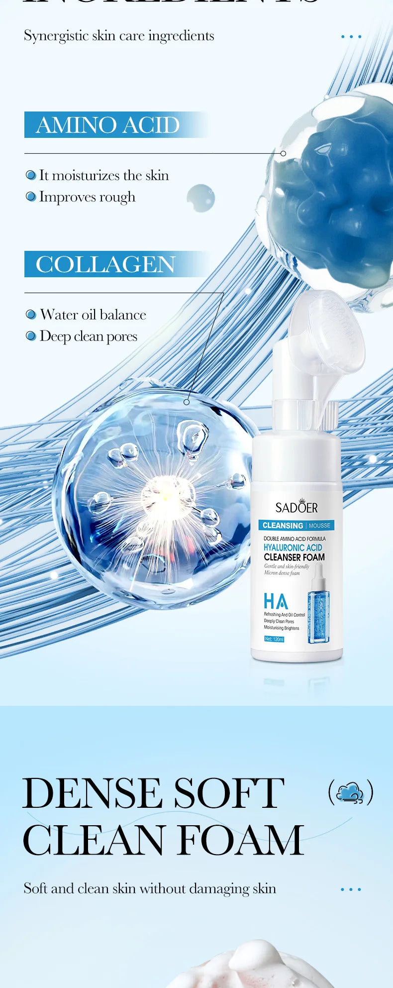 SAODER Q10 Vitamin C Facial Cleanser