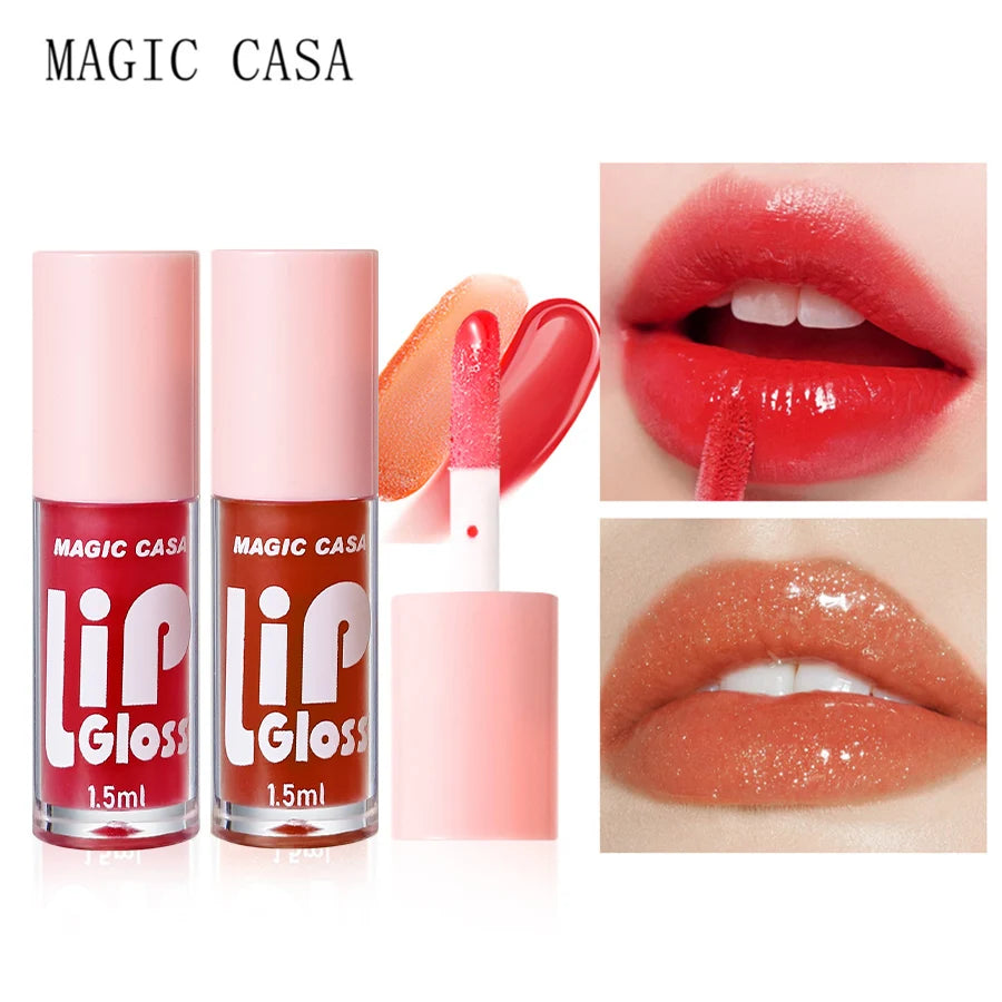 MAGIC CASA 6pcs Hydrating Jelly Lip Oil – Long-Lasting & Moisturizing