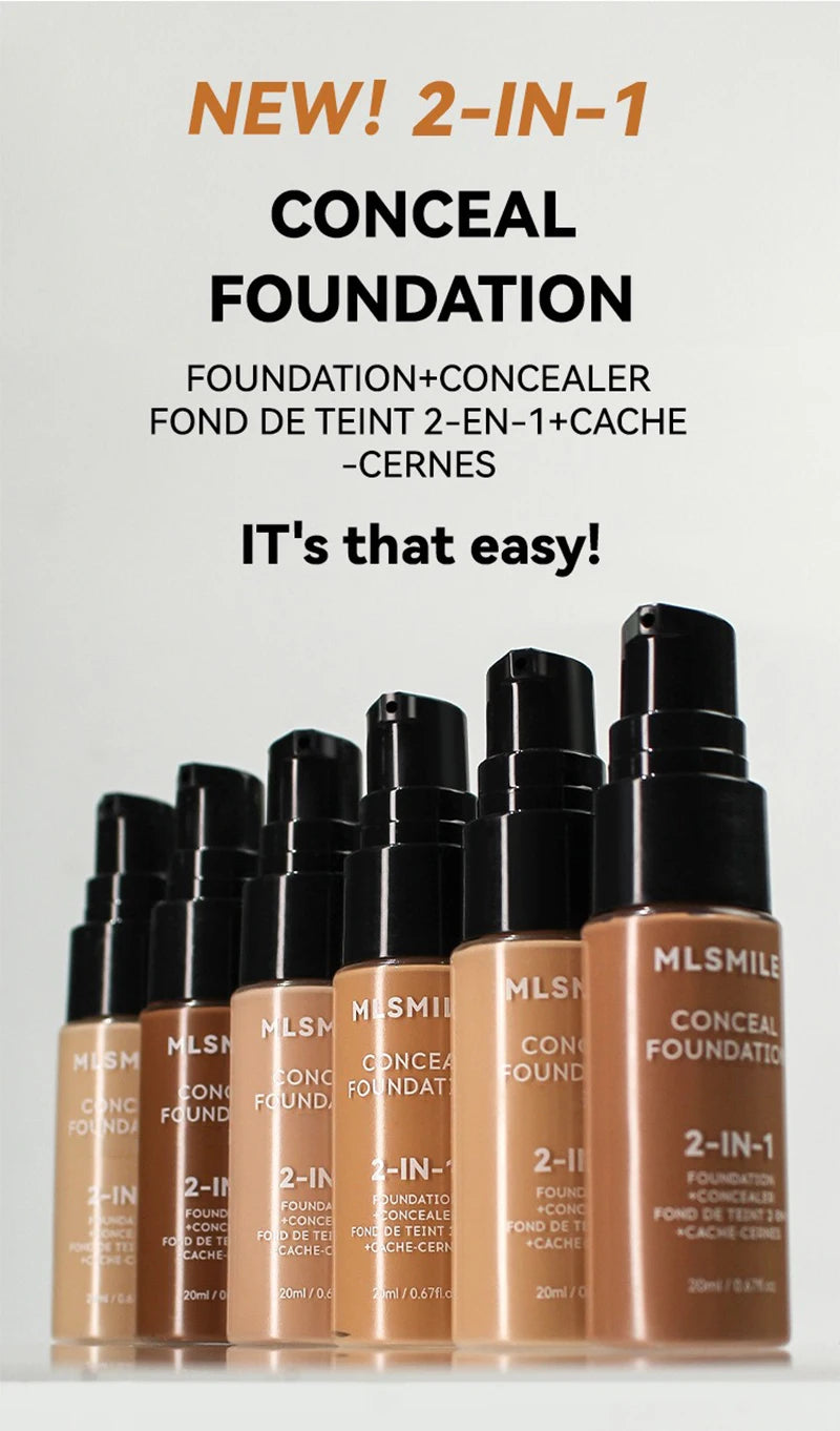 Full-Coverage Matte Foundation – Long-Lasting & Waterproof